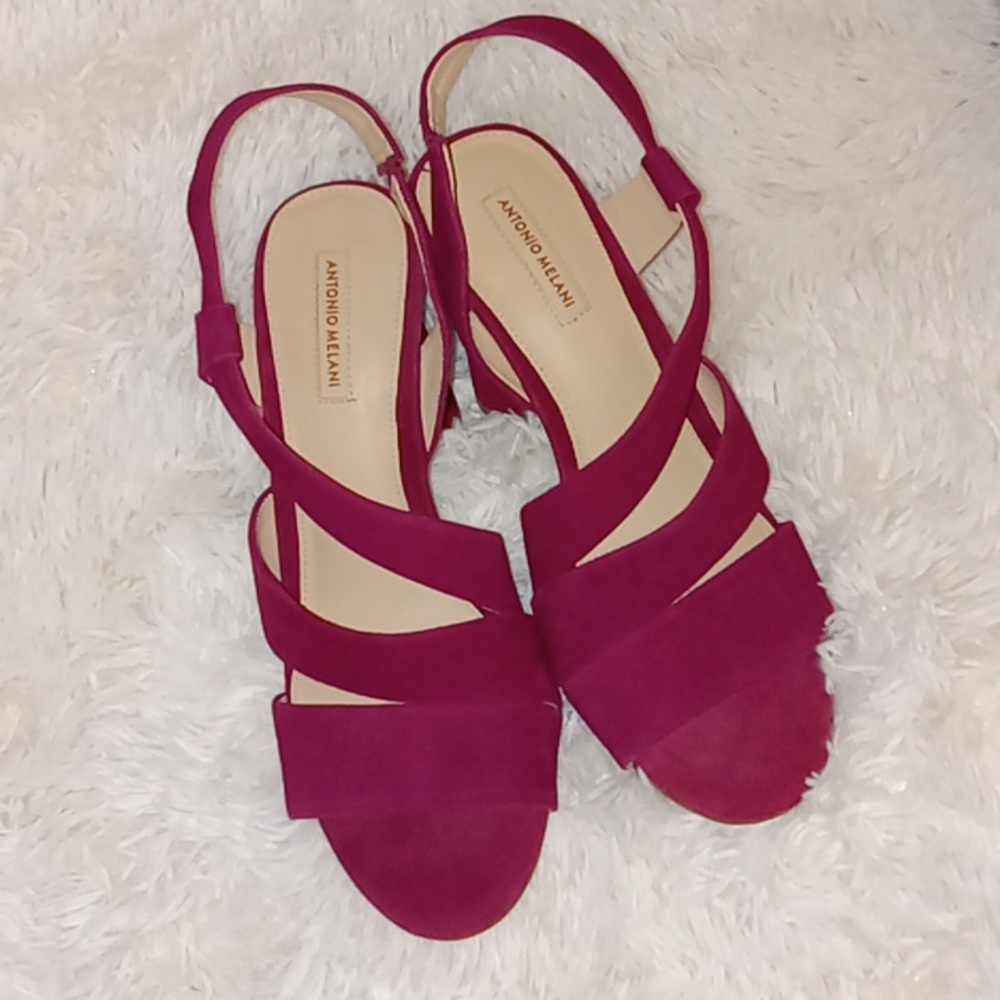 Antonio Melani suede shoe heel size 10